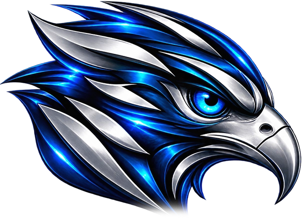 Raptor bird head logo